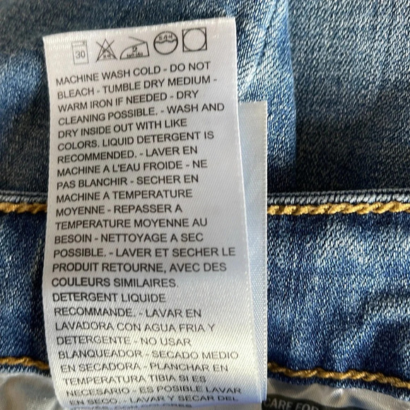 LEVIS 711 Skinny Jeans Blue Medium Wash Denim Mid Rise Red Tab Size 31 - Picture 9 of 12